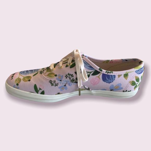 Keds Rifle Paper pink floral shoes 6.5 W - Picture 5 of 11